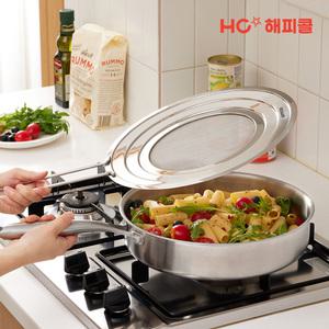 HC해피콜 멀티사이즈 스텐인리스 커버 후라이팬 뚜껑 20~28cm