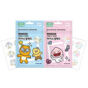 카카오프렌즈 아이스겔 밴드 1개 어피치 라이언/성인 유아 붙이는 가려울때 썸머 여름 패치