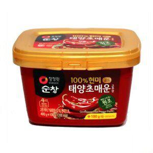 [청정원](의정부점) 순창 100% 현미 태양초 매운고추장 500g(1개)