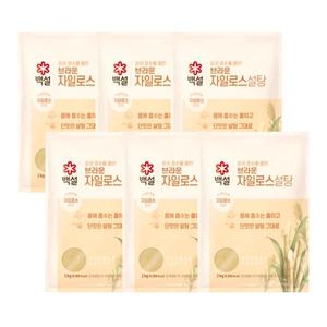 백설 브라운 자일로스 설탕 2kg 6개
