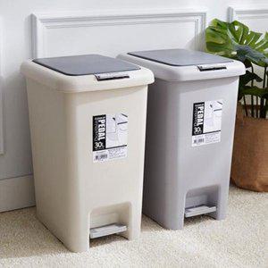 [기타]클린업 페달 휴지통 쓰레기통 30L