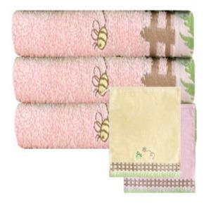 송월타월 포모스 허니펜스 세면타올 3p + 고리 수건 랜덤 발송