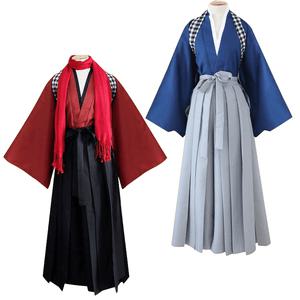 일본 애니 사무라이 의상 기모노 코스툼 코스프레 칼날 남성