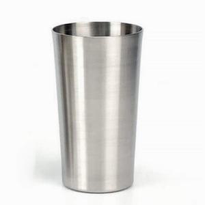 스텐 일자 물컵 음료컵 캠핑 업소 500ml 대형1개