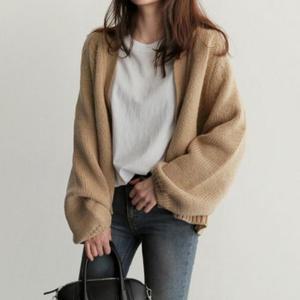 [XB8386L1]여자 간절기 아우터 보송 볼륨소매 여성스런