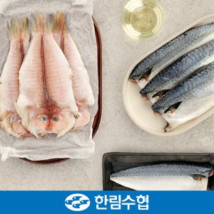 [제주 한림수협] 제주 옥돔 480gx4팩+고등어 180gx5팩+부직포가방