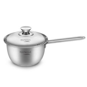 키친아트 베니 인덕션 겸용 스텐냄비 편수 18cm 찌개 라면냄비