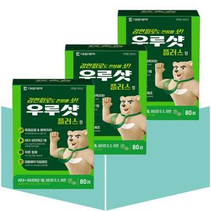 대웅제약 우루샷 플러스 피로회복 UDCA 30mg 우르샷 80정X3박스