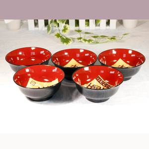 대접5p set57052/우동그릇/라면기/일본식기/칠기그릇/모밀