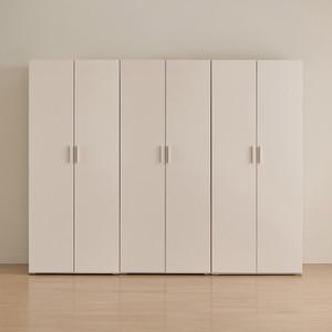 퓨처디 화이트 2400 옷장세트 (800옷장 1단행거형+800옷장 2단행거형(2EA))