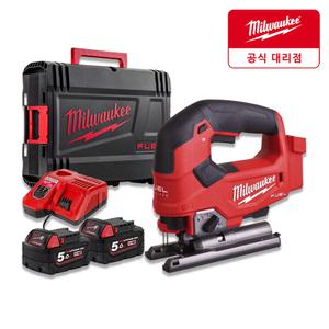 밀워키 M18 FJS-502X 18V 직쏘 5.0Ah 배터리 2개