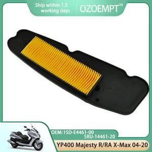 OZOEMPT 오토바이 에어 필터, YP400 Majesty 04-14 R/RA X-Max 13-20 에 적용, OEM:1SD-E4461-00 5RU-14461-20