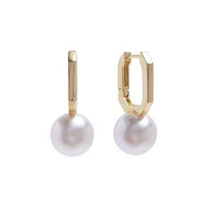 E633 12mm 화이트 오스트리아 진주 귀걸이(2Type) (WFFPHBK)