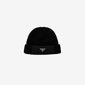 [프라다]프라다 리나일론 울 비니 블랙 남성 UMD446 1WTO F0002