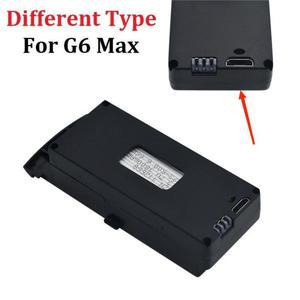 (다른 유형) Q6 맥스 드론 배터리, G6 S6 8K RC 쿼드콥터 예비 부품, 충전식 3.7V, 1800mAh