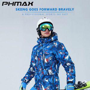 남자 여자 스키복 남성 여성 보드복 세트 PHMAX-따뜻한 겨울 스키 재킷 야외 스포츠 방풍 스노우 및 바지