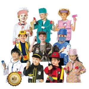 군인 요리사 미용사가운 직업체험 의상 10종 창의력 가족놀이 직업교구