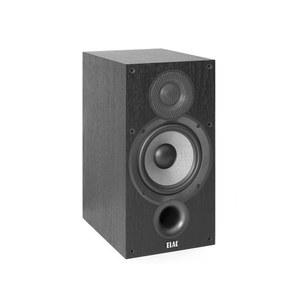 ELAC 데뷔 2.0 B6.2 책장 스피커, 블랙(페어) - 1 u201D 천 돔 트위터 및 6.5 u201D 아라미드 섬유 우퍼 양방향 베이스 리플렉스 최대 35,000Hz 응답