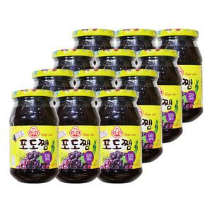 오뚜기 포도쨈 500g 12개 잼 토스트 식빵