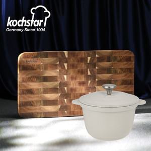 독일 콕스타 엔드그레인 도마+아델라 인덕션 솥밥 냄비 22cm KSC-EGCBRC