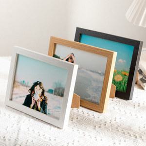 액자 사진 벽용 나무 프레임 데스크탑 장식 기념 선물 A4 그림 스탠드 10X15 15X20 20X25
