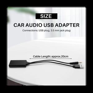 차량용 무선 블루투스 모듈 음악 어댑터 보조 리시버 오디오 USB 3.5mm 소켓 호환 BMW E90 E91 E92 E93 2