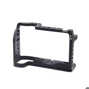 DSLR 카메라 케이지 캐논 호환 EOS RP용 금속 보호 프레임 블랙 알루미늄 합금 14.9x3.8x9.9cm