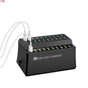 대용량 멀티 고속충전기 포트 업소용 USB 30포트 멀티충전기 180W
