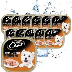 [시저] 시저 1세이상 쇠고기 닭고기 100g X 12개입
