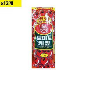 [셀러허브 패션][JHOMNQ9R_52EN]식재료 유통 도매 오뚜기 케찹 1Kg x12개