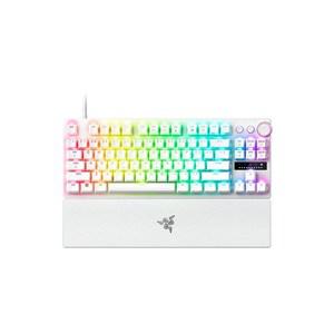 레이저코리아 헌츠맨 V3 Pro 텐키리스 화이트 영문각인 래피드트리거 게이밍 키보드