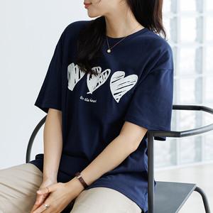 (∼110size)러브프린팅코튼티셔츠 TBE3024_DC