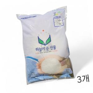 하늘이 준 선물 식용천일염 3kg X 3개 업소용