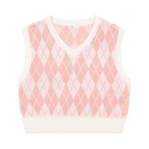 SOIE[소이] HC22 아가일 니트 조끼  23M5054