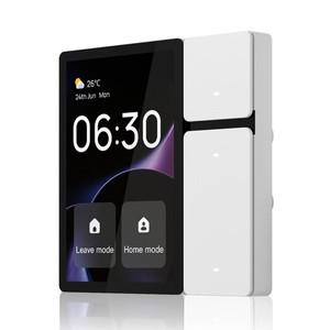 투야 스마트봇Tuya 터치 패널 장면 스위치 용 WiFi 3.5 인치 다기능 스크린 제어판 IR  중앙 컨트롤러