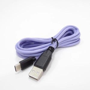1조각 USB Paracord 케이블 Type-c 인터페이스 데이터 충전 (마우스 G Pro 무선 X 키보드 용)  부드럽습니
