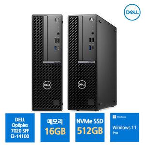 델컴퓨터 본체 옵티플렉스 7020SFF 인텔 i3 윈도우11프로 탑재 사무용 인강용 데스크탑 미니PC