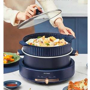 찜기 스팀 멀티 전기 오연수 가정용 찜기 멀티 그릴 채소 전골냄비 샤브샤브 냄비