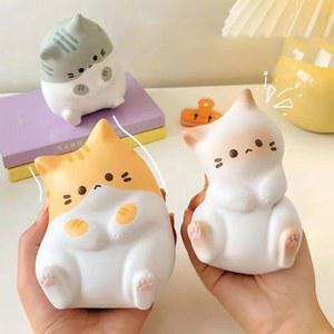 귀여운 고양이 스퀴즈 , 느린 리바운드 감압 인형, 스트레스 해소 불안 , 패션