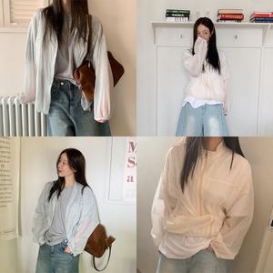 [모코블링] 나일론 오버핏 점퍼 #나일론점퍼 #오버핏점퍼 #간절기아우터 #장마룩