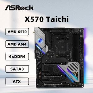 ASRock X570 TAICHI 마더보드 ATX 게임 AM4 소켓 지원 5500 5600