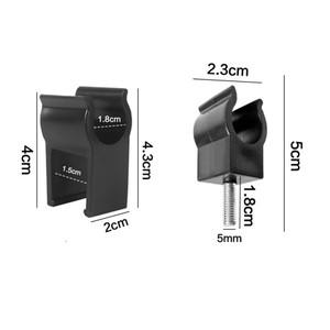 4PCS 43x23/50x23mm 파이프 클램프 고정 튜브 캠핑 왜건 카트 테이블 보드 버클 부착 트롤리 데스크탑 고