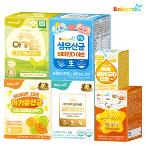 [3박스/6박스] 베이비락 맛있는 아기 유산균 3박스/6박스 세트 모음전 19종/하코/츄어블/유기농 등