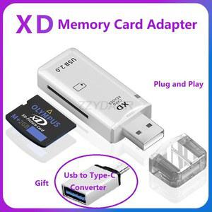 앤 USB 사진 카메라용 플레이 리더기 XD 메모리 카드 Fuji 어댑터 플러그 컴퓨터