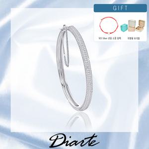 925 Silver 뱅글 파베 팔찌(샹달소원팔찌+여행용보석함)