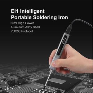 ProTap 휴대용 전기 납땜 다리미, 온도 조절 가능, 용접 수리 도구, OLED 세라믹 히터 팁, 65W