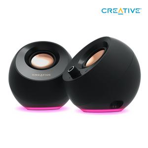 크리에이티브 PEBBLE PRO BLACK 블루투스 5.3 유무선 USB스피커 PC스피커