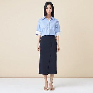 [케네스레이디](광주신세계)언발란스 롱 스커트 EWSKOD0100