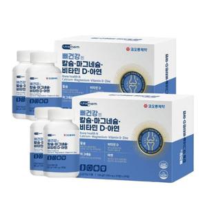 코오롱제약 뼈건강엔 칼슘 마그네슘 비타민D 아연 60정 2개 (4개월분)