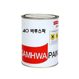 삼화페인트 목재용 유성니스 40바루스파 A급 1L 투명 무광